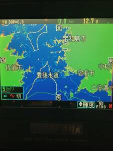 大分県豊後水道から瀬戸内海方面地図データ内蔵ヤマハG PＳ魚探YＦー60 NＦDⅡ中古