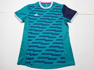 ■0807■アディダス ADIDAS 半袖 サッカーシャツ XO●