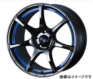 【個人宅発送可能】Weds Sport SA-75R ウェッズ スポーツ 17×6.5J +50 4穴 Rim Edge 5.04mm PCD100 BLCII ホイール 1本 (74040)