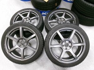 02-200879　グラムライツ57C6/KE18インチタイヤ4本組　225/40R18　7.5J+40　86　BRZ　岩槻