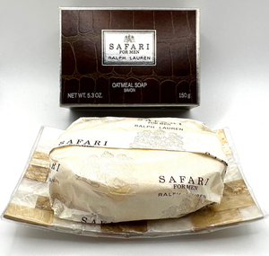 ★ラルフローレン香水・SAFARI FOR MEN OATMEAL SOAP SAVON 5.3OZ. 150g・未使用・箱難有り