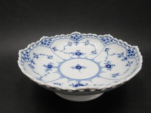 D0156 ロイヤルコペンハーゲン ブルーフルーテッド フルレース コンポート ROYAL COPENHAGEN