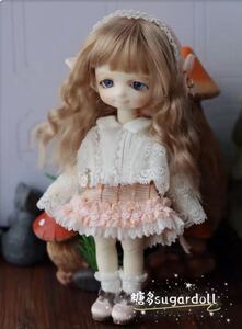 フィット ブライス　サイズ BJD 服 ピンクワンピース 4点