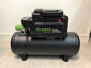 ◆ミナト　オイルレス型エアーコンプレッサー　CP-8A　中古◆14988