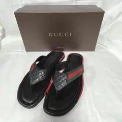 GUCCI サンダル レザー ブラック 268670 29cm