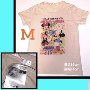 ディズニー ミッキー ミニー UT Tシャツ ベージュ ユニクロ 