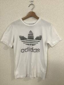 adidas アディダス　トレフォイル ロゴプリントTシャツ　半袖Tシャツ　スポーツウェア　トレーニング　サッカー　メンズ　古着