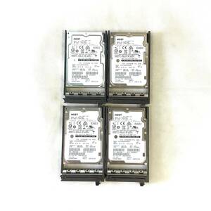 K6041668 HGST 450GB SAS 15K 2.5インチ HDD 4点【中古動作品】