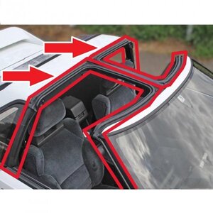 左右 トヨタ MR2 AW11 Tバールーフ リムーバブル ルーフ ウェザーストリップ モール ゴム TOYOTA T-bar Roof REMOVABLE ROOF WEATHERSTRIP