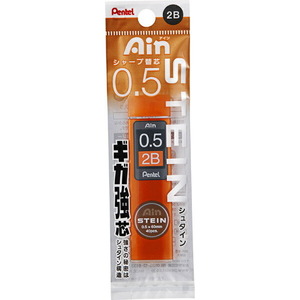 （まとめ買い）ぺんてる シャープ替芯 Ain アイン シュタイン 0.5mm 2B XC275-2B 〔10個セット〕