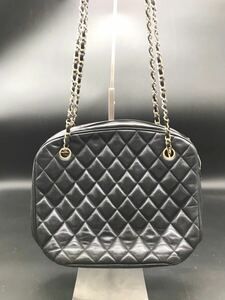 夏本　11月　No.67　CHANEL　シャネル　チェーン　ショルダー　レディースバック　レザー　肩掛け36cm　1150933　ブラック　PARIS