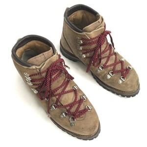 80s?初期Vintage/USA製☆バスク/Vasque☆マウンテン/トレッキングブーツ【25.5/茶】登山靴/Hiking Boots/Leather/shoes/RED WING◇bZ-211