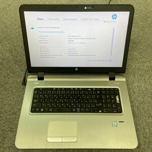 ジャンク品 HP Probook 470 G3 Core i5／メモリ4GB／HDDなし 現状渡し(管理112006)