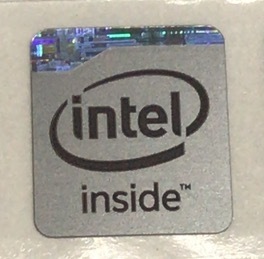 ■新品・未使用 ■10枚セット　【intel inside 銀】エンブレムシール【14*15㎜】送料無料・追跡サービス付き☆P111