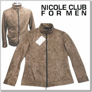 ニコルクラブフォーメン NICOLE CLUB FOR MEN スウェードライダースブルゾン 4464-9903-29-48(L) スタンドブルゾン