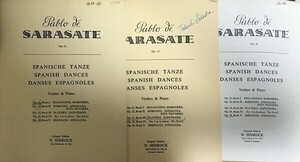 サラサーテ 「スペイン舞曲集」 Op.21,23,28より (ヴァイオリン＋ピアノ) 輸入楽譜 SARASATE Spanish Dances 洋書