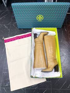  TORY BURCH トリーバーチ ロングブーツ ブラウン系 サイズ=5.5 〇超美品