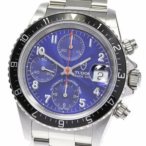 ☆美品【TUDOR】チュードル プリンスデイト クロノタイム Cal.7750 79270 自動巻き メンズ_708507【ev20】