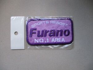 SPORTS RESORT FURANO No.1 AREA富良野スキー場ワッペン/ボックスロゴHOKKAIDO北の国から北海道パッチ刺繍PATCH昭和レトロ雑貨SKI V198