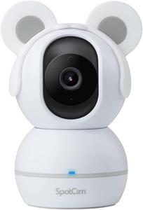 ★SpotCam BabyCam子ども見守り モニタリングカメラ、1080P、ナイトビジョン、双方向通話、音声アラート、パンチルト　4713331801821