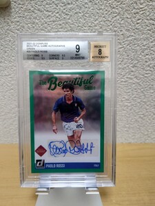 Panini Donruss Soccer 2021-2022 The Beautiful Game パオロ・ロッシ Paolo Rossi Italy 直筆サインカード Beckett8