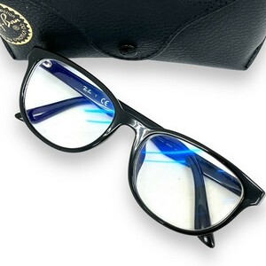 Ray-Ban レイバン メガネフレーム 眼鏡 アイウェア ファッション 伊達メガネ ブランド RB7082D ウェリントン ブラック ケース付き