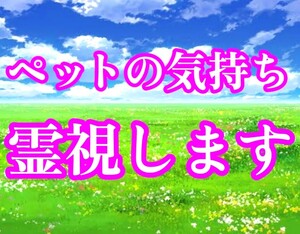 【霊媒師によるペット鑑定】 ※全額寄付　　ペット・犬・猫・鳥　霊視占い