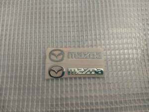 【ゆうパケット送料込】MAZDA(マツダ) ステッカー 2枚組 縦0.8cm×横3.8cm