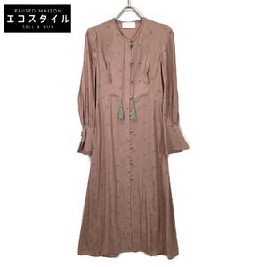 Mame Kurogouchi マメクロゴウチ ピンク MM20PS-DR704 Pedicel Jacquard Dress ピンク 1 ワンピース レーヨン レディース 中古