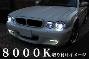 ジャガー S タイプ 純正 交換 用 ロービーム HID バルブ D2S 8000K 2個 1セット Jaguar ヘッドライト ランプ 左右