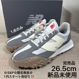 1円スタート売切り 新品未使用 ニューバランス スニーカー 26.5cm NEW BALANCE XC-72 グレー スエード ナイロン 靴 完売品 996 574