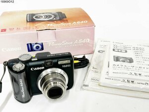 ★シャッターOK◎ Canon キャノン PowerShot A640 パワーショット コンパクト デジタルカメラ 説明書 ケース 箱付 16969O12-10