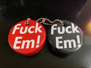 supreme puffy keychain Fuck Em! パフキーチェーン　赤黒セット