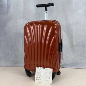 【美品】Samsonite サムソナイト Cosmolite コスモライト SPINNER55 スピナー55 36L 機内持ち込み 4輪 TSAロック オレンジ スーツケース