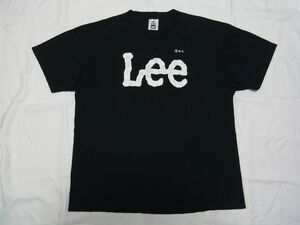 ☆ 90s USA製 Lee リー ビッグ ロゴ Tシャツ sizeL 黒 ☆古着 オールド ビンテージ オーバーサイズ ビッグシルエット リーバイス 80s