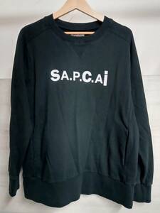 A・P・C sacai /アーペーセー×サカイ/トレーナー/スウェット/サイズS/ブラック