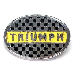 トライアンフ ビンテージ ロゴ ピンバッジ Triumph Vintage Logo Pin 英車 単車 バイク バイカー UK Biker Cafe Racer Caferacer