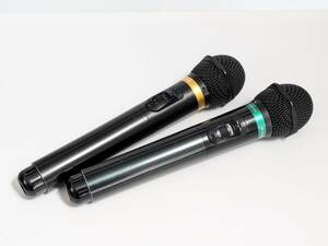 ◆ オーディオテクニカ 「 AT-CLM7T 」 ワイヤレスマイク 2本 セット ★ Audiotechnica まとめて