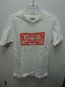 全国送料無料 沖縄 リゾートスタイル ラマヤナ RAMAYANA メンズ&レディース 半袖 シーサープリント Tシャツ S