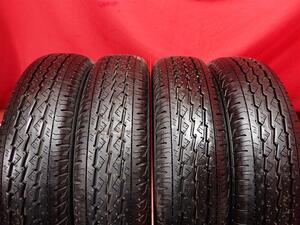 中古タイヤ 145/80R12 80/78N 4本セット ブリヂストン K370 BRIDGESTONE K370 9.5分山★n12 商用車6PR エブリィ NV100 クリッパー