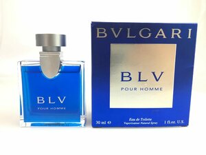 残多　ブルガリ　BVLGARI　BLV　POUR HOMME　ブルー　プールオム　オードトワレ　スプレー　30ml　残量：８割　YK-5995