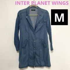 INTER PLANET WINGS ロングアウター　インディゴ染め　春夏大活躍