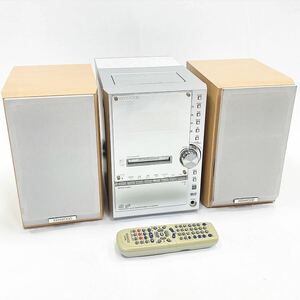 動作品 KENWOOD ケンウッド システムコンポ RXD-SL3MD 2003年製 ミニコンポ リモコン付き 05-0518☆