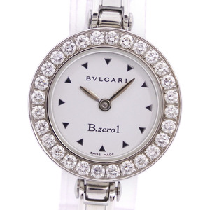 BVLGARI ブルガリ Bzero1 ビーゼロワン BZ22WSDL/BZ22S 腕時計 SS シルバー クオーツ アナログ表示 レディース 白文字盤【51310433】中古