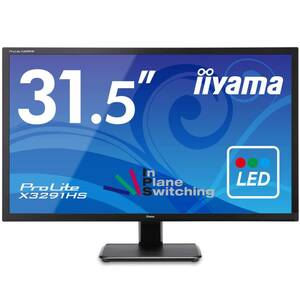 【中古】iiyama モニター ディスプレイ X3291HS-B1 (31.5インチ/フルHD/AH-IPS/HDMI,D-sub,DVI-D/3年