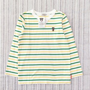 ★新品★ミキハウス/ダブルB＊長袖Tシャツ＊ボーダー＊120cm