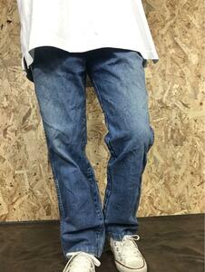 Wrangler W33L30 メンズM デニムパンツ　革パッチ　d3