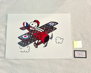 DEATH NYC スヌーピー SNOOPY ルイヴィトン LOUISVUITTON ポップアート 世界限定100枚 PEANUTS アートポスター 現代アート KAWS Banksy