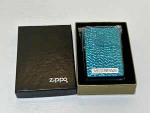 ZIPPO ジッポー オイルライター MILD SEVEN マイルドセブン ブルー 火花確認