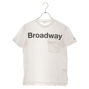 Engineered Garments エンジニアド ガーメンツ EG Broadway Print T ブロードウェイ 半袖Tシャツ ホワイト